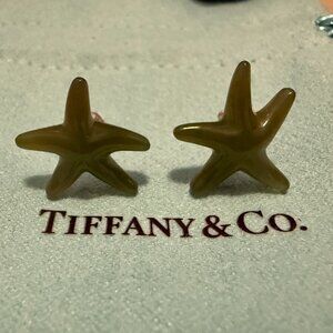Rare TIFFANY & CO. x Elsa Peretti Jade Starfish Earrings